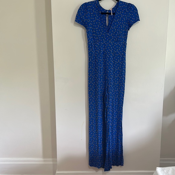 Free People Pants - Free People polka dot jumpsuit